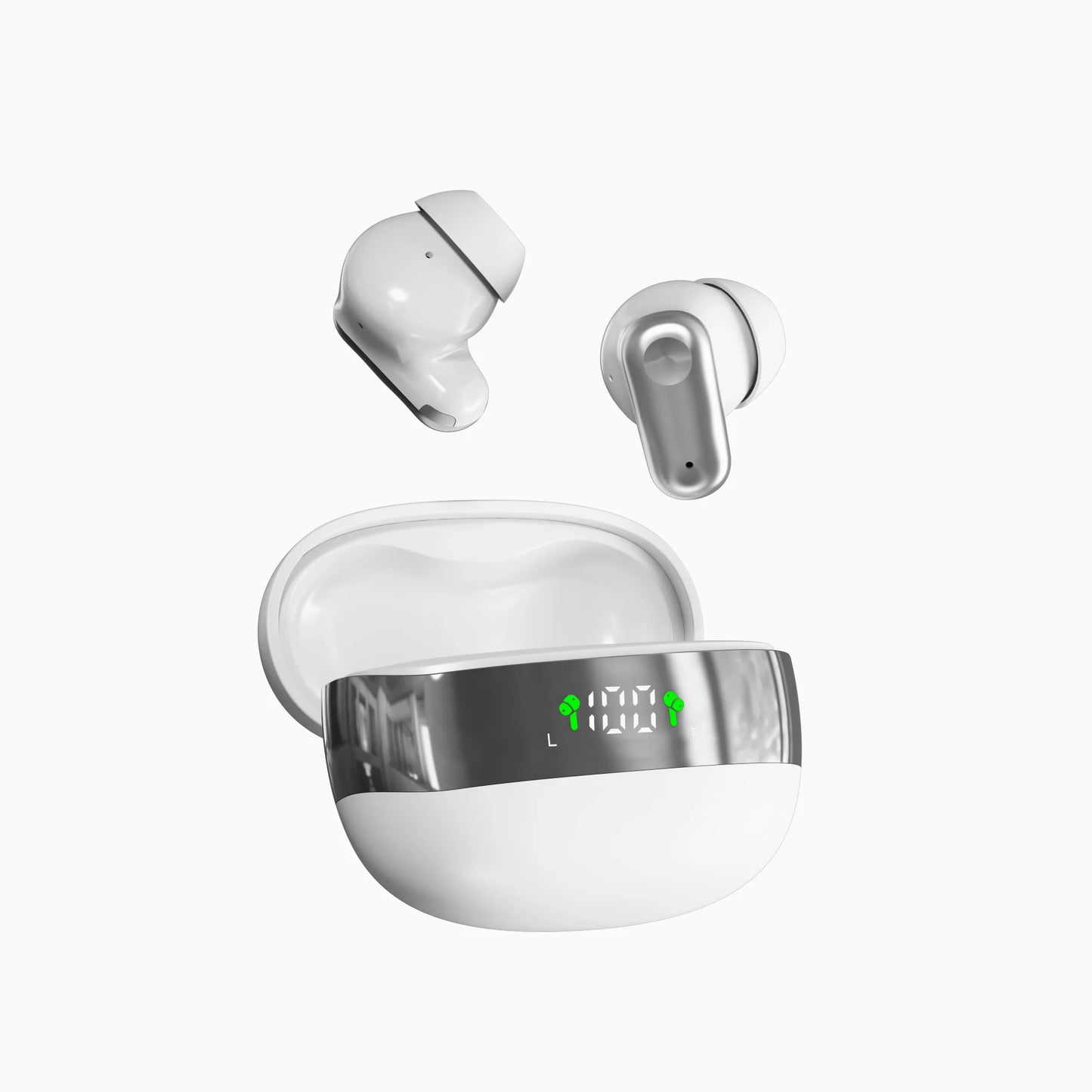 Mini550-Wireless Headphones, High-Fidelity Stereo Headphones,With Noise Cancellation Feature and LED Display,Mini Headphones