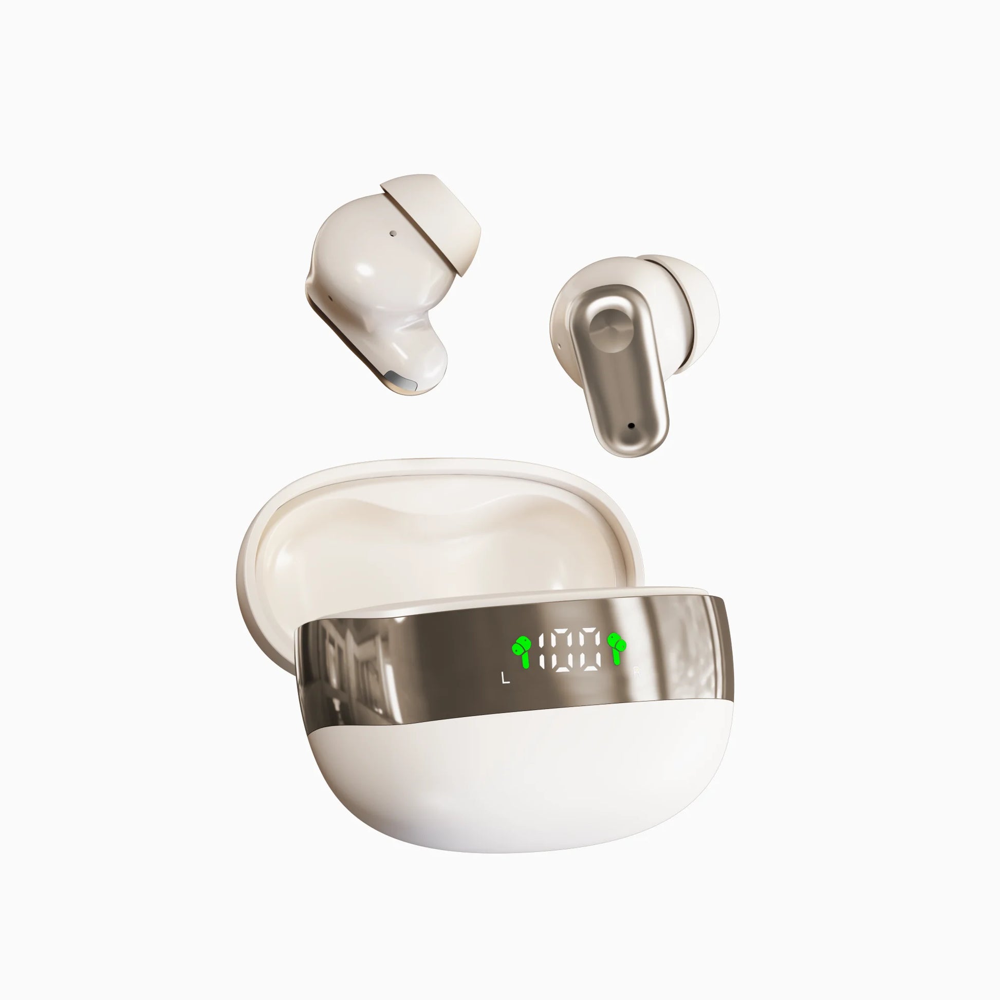 Mini550-Wireless Headphones, High-Fidelity Stereo Headphones,With Noise Cancellation Feature and LED Display,Mini Headphones